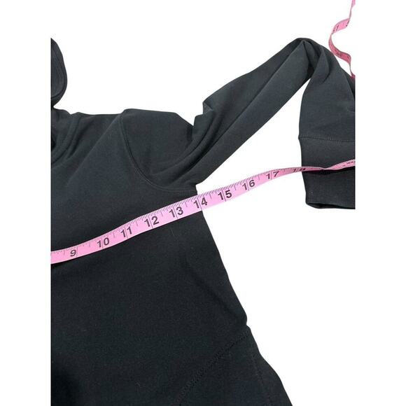 Abercrombie Kids Black Soft Half Zip Pullover Long Sleeve Active Top 9/10 New - Picture 6 of 7